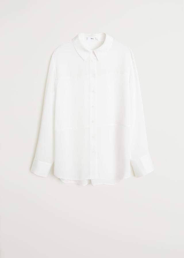 Satin finish flowy shirt - Laurel Morgan