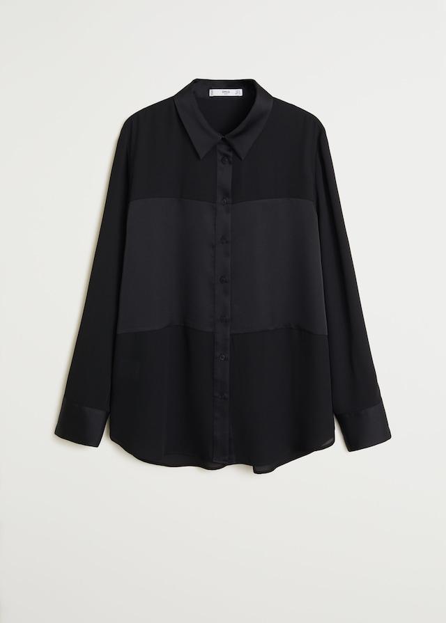 Satin finish flowy shirt - Laurel Morgan