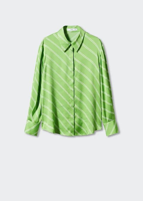 Satin finish flowy shirt - Laurel Morgan