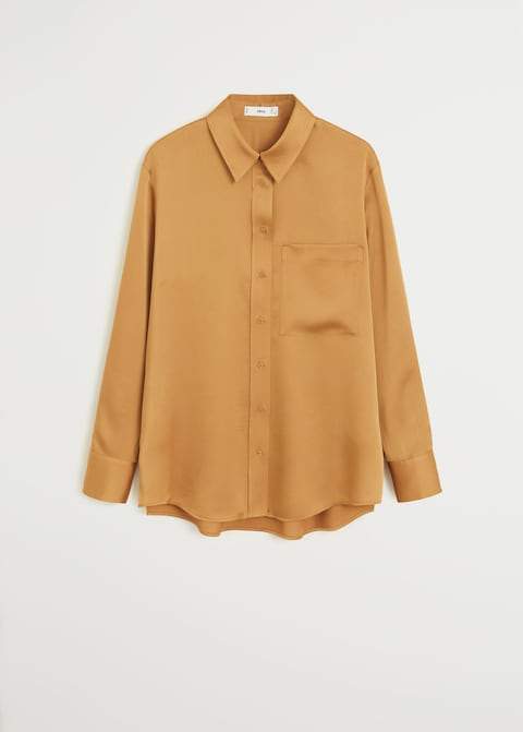 Satin pocket shirt - Laurel Morgan