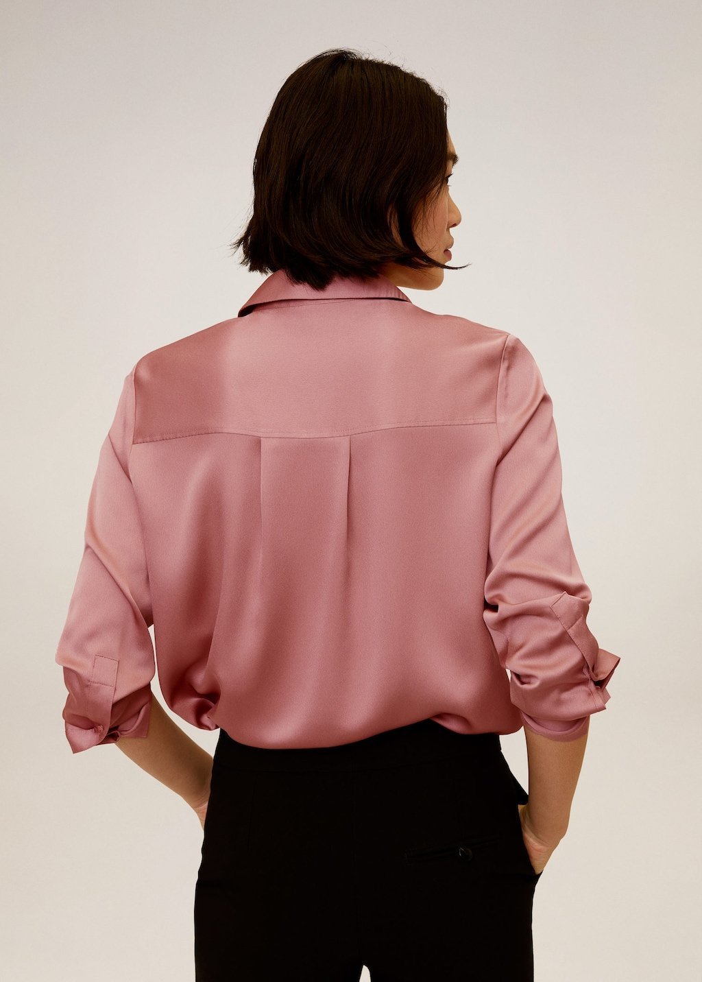 Satin pocket shirt - Laurel Morgan