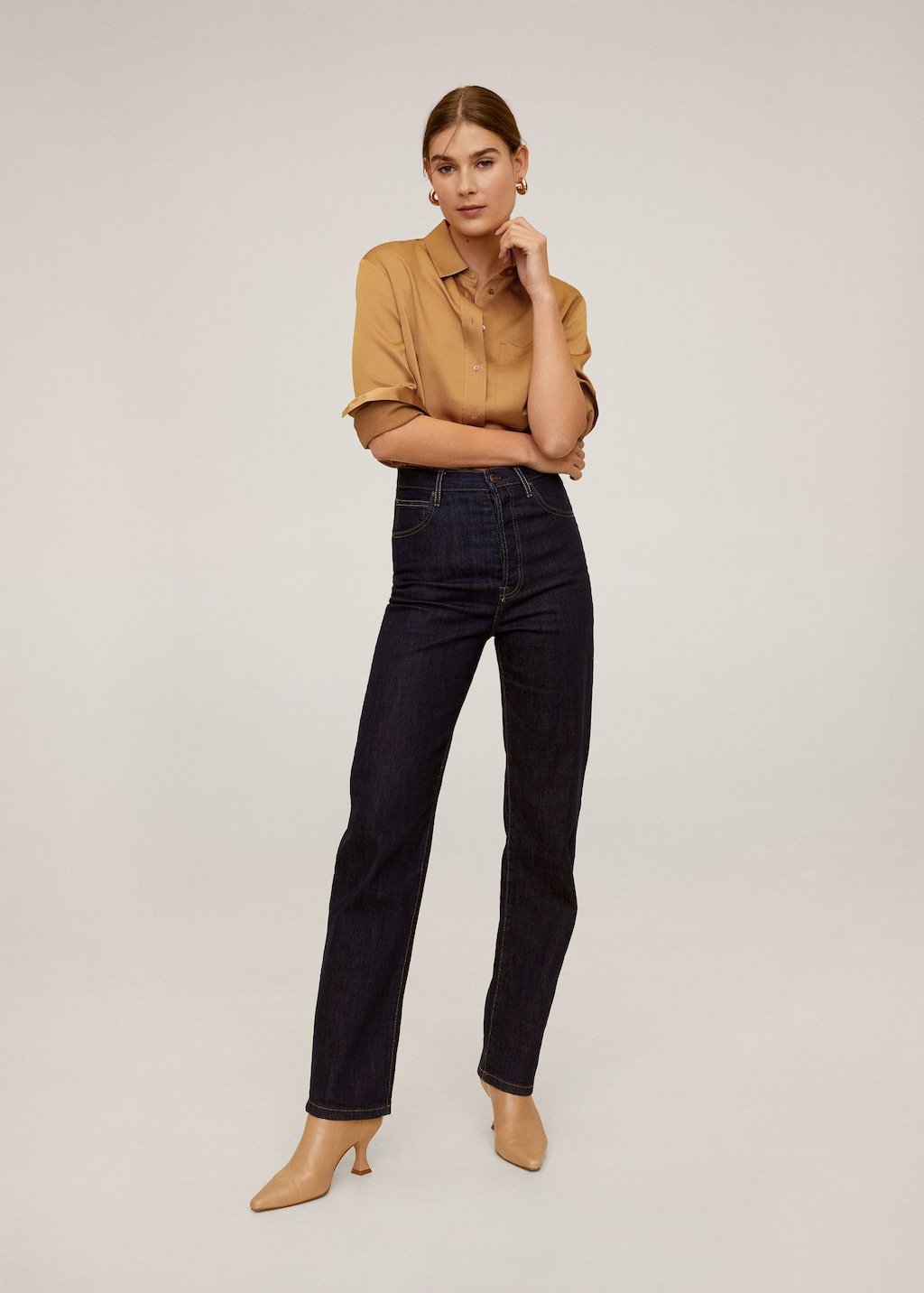 Satin pocket shirt - Laurel Morgan