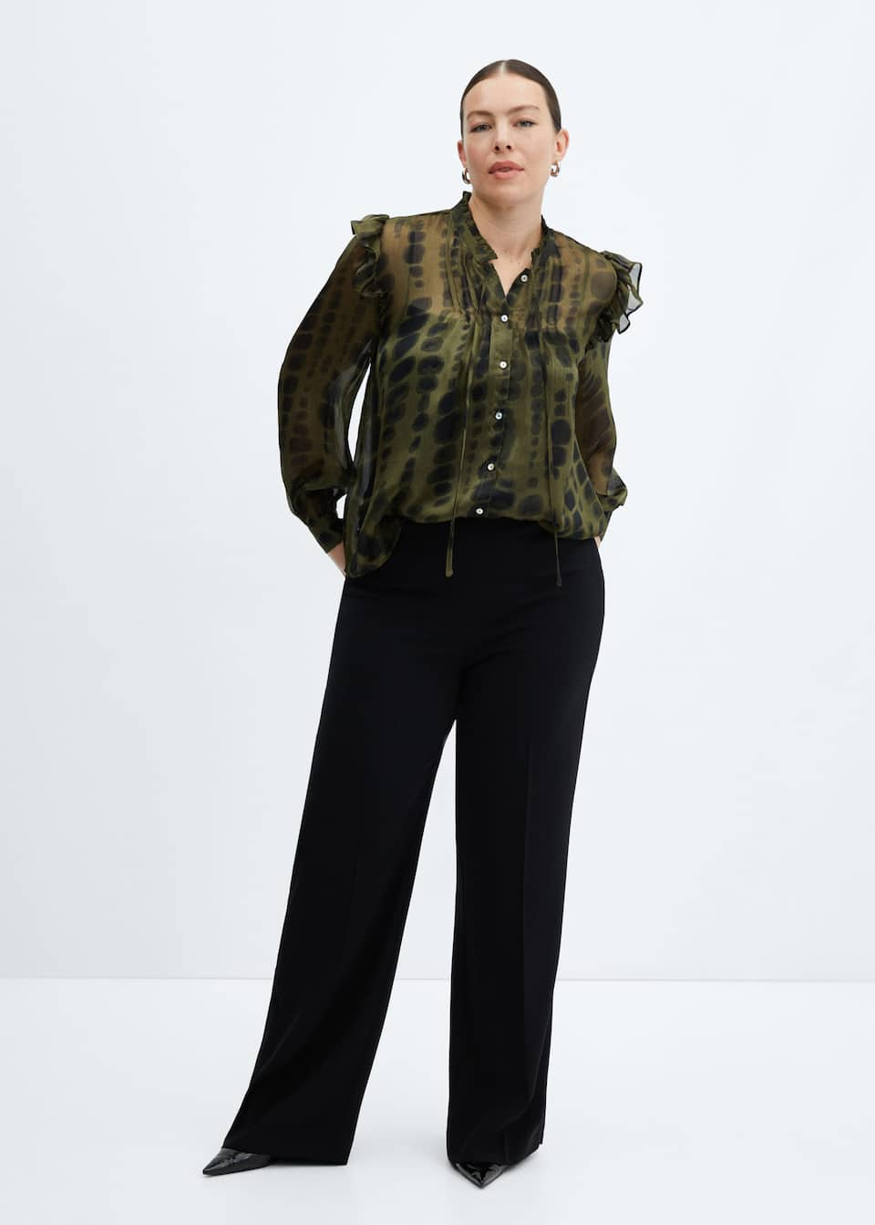 Satin print blouse - Laurel Morgan