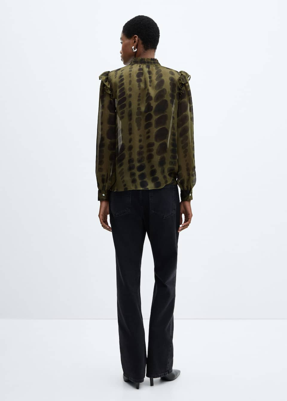 Satin print blouse - Laurel Morgan