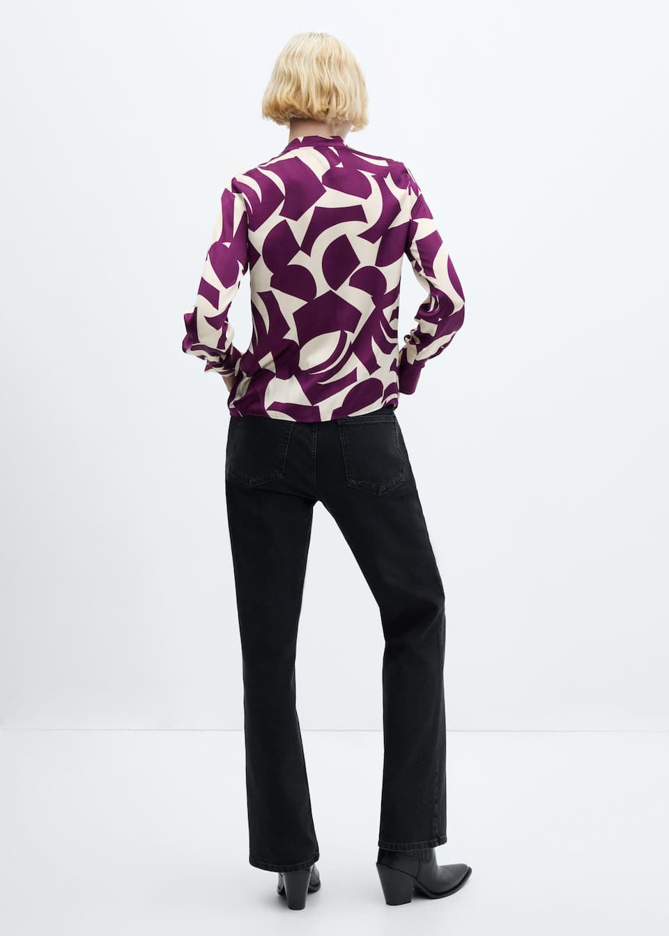 Satin print blouse - Laurel Morgan