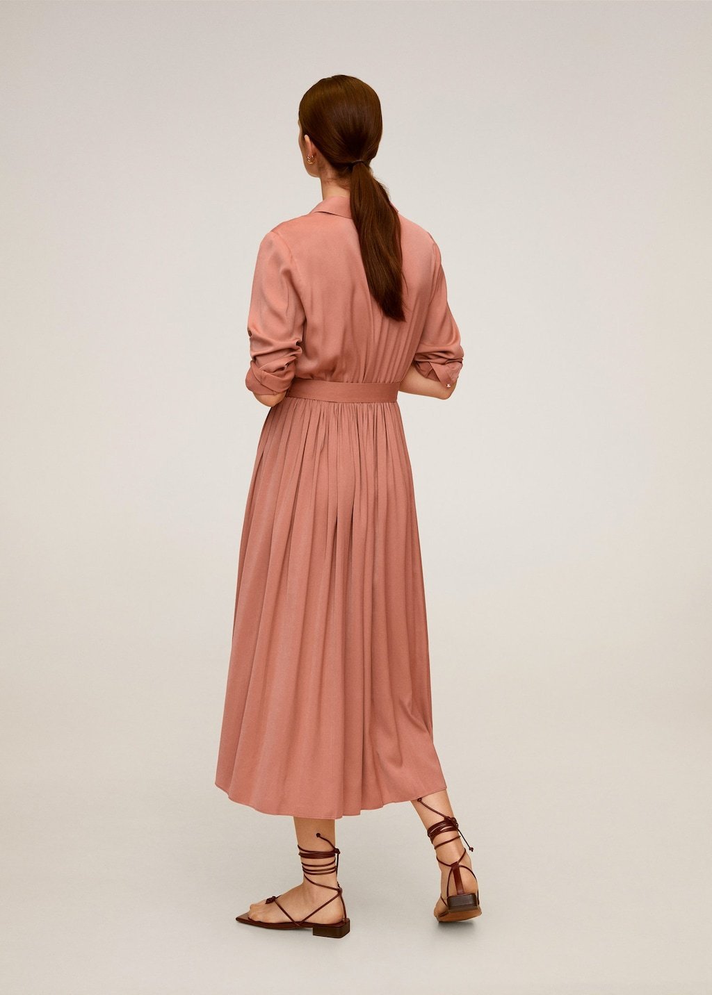 Satin shirt dress - Laurel Morgan