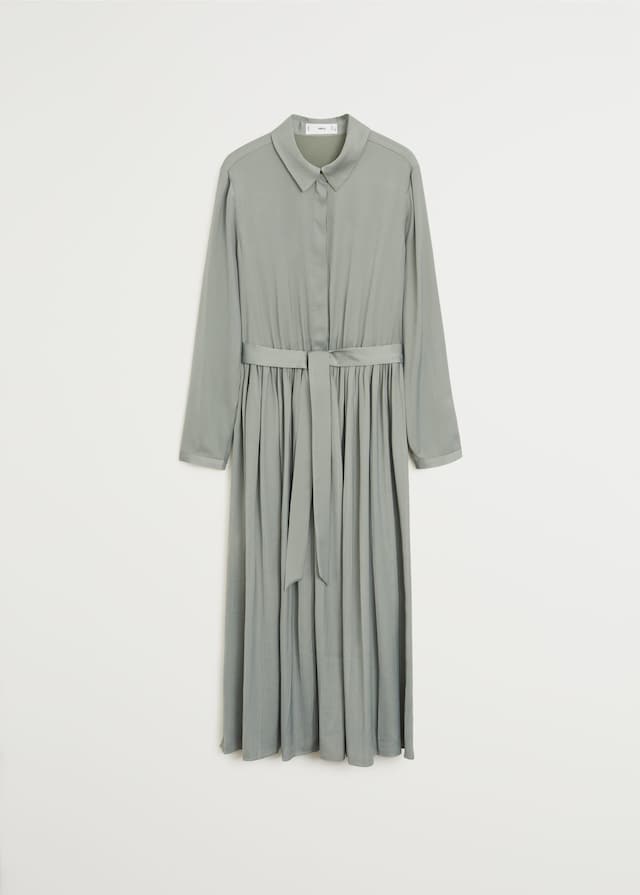 Satin shirt dress - Laurel Morgan