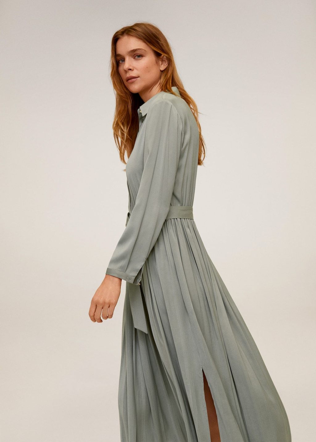 Satin shirt dress - Laurel Morgan