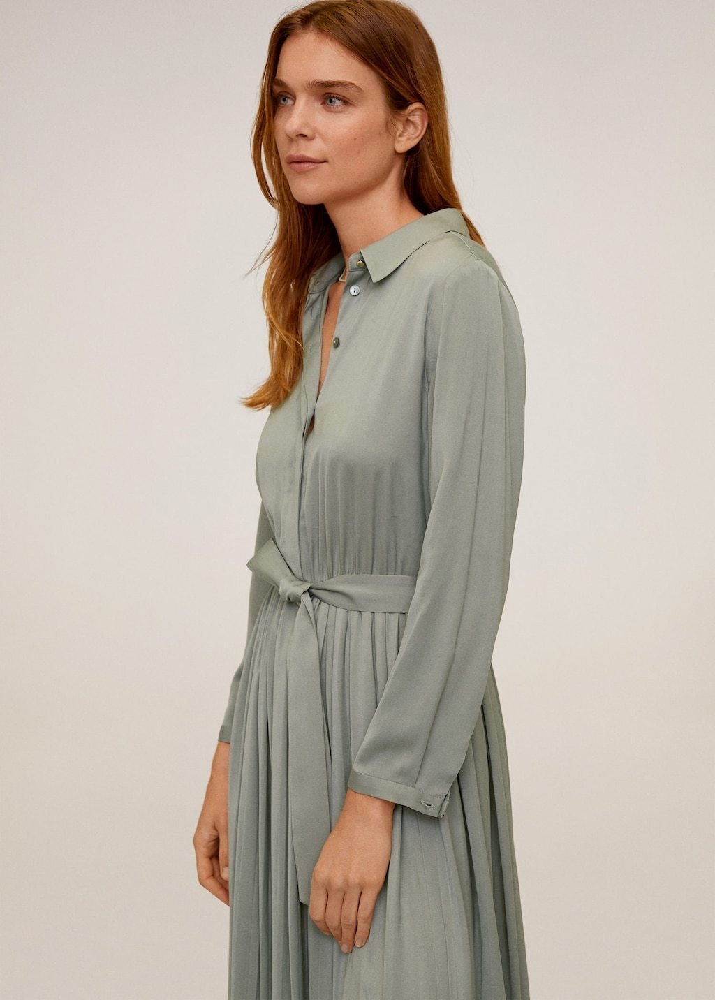 Satin shirt dress - Laurel Morgan