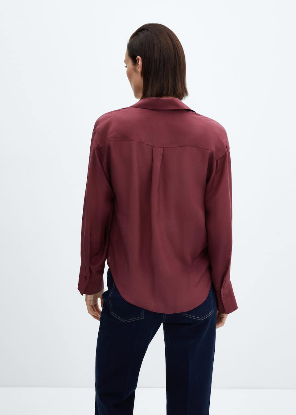 Satin wrap blouse - Laurel Morgan