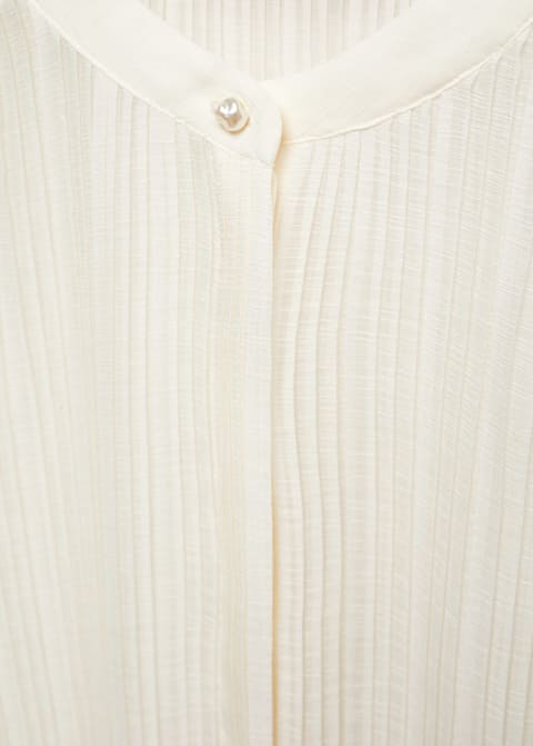 Semi-transparent pleated blouse - Laurel Morgan