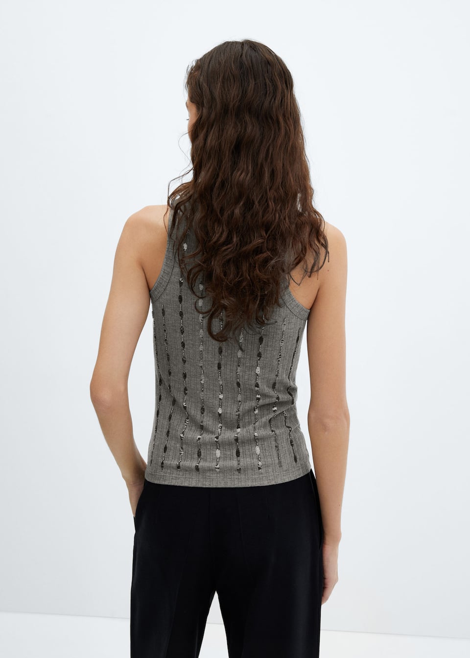 Sequin embroidered knit top - Laurel Morgan