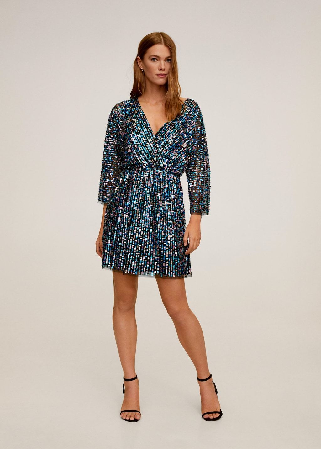 Sequin wrap dress - Laurel Morgan