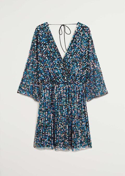 Sequin wrap dress - Laurel Morgan