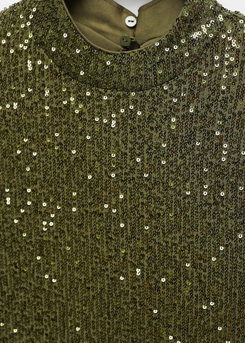 Sequined turtleneck t-shirt - Laurel Morgan