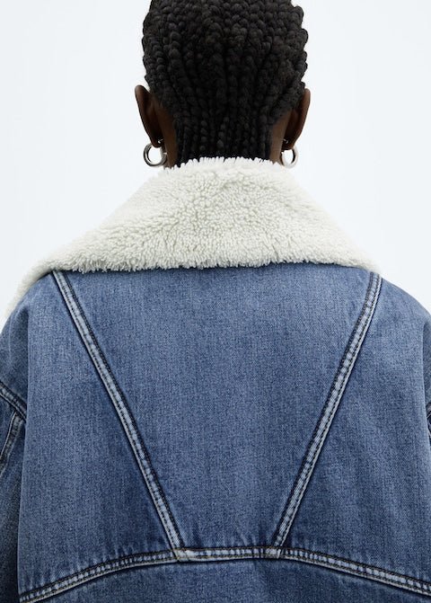 Shearling denim jacket - Laurel Morgan