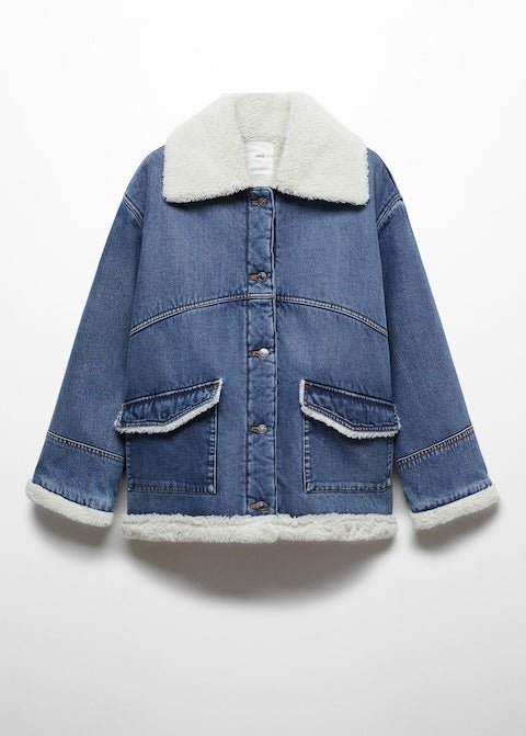 Shearling denim jacket - Laurel Morgan