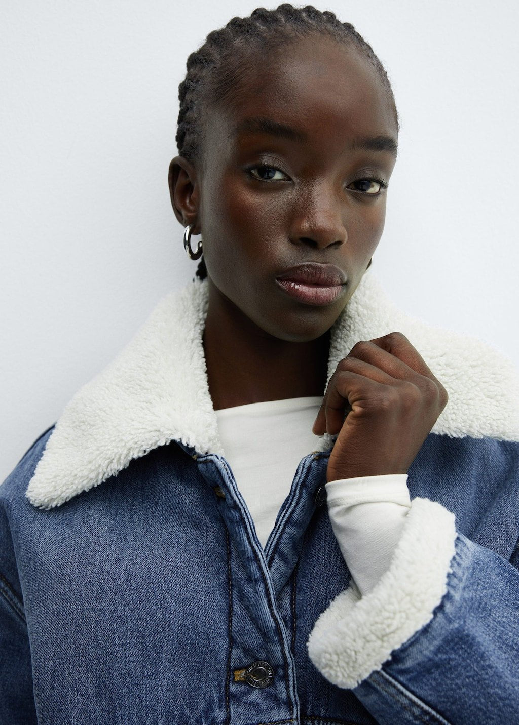 Shearling denim jacket - Laurel Morgan