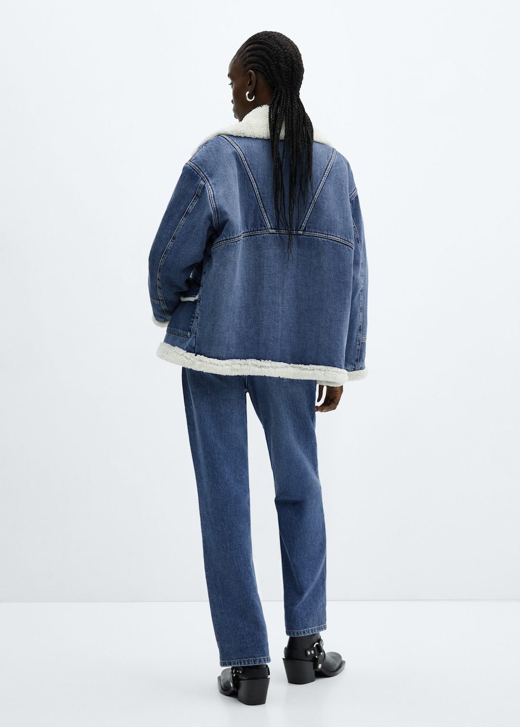 Shearling denim jacket - Laurel Morgan