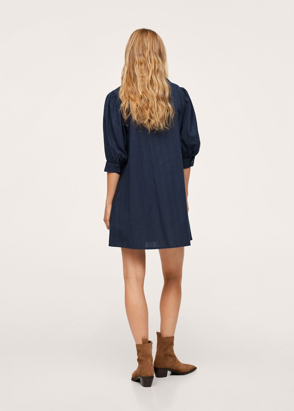 Shirt textured dress - Laurel Morgan