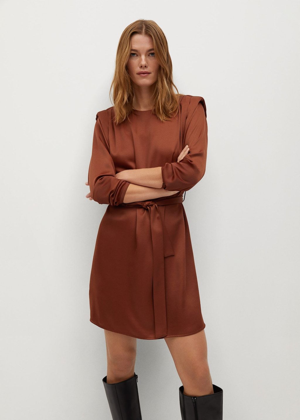 Shoulder pad dress - Laurel Morgan