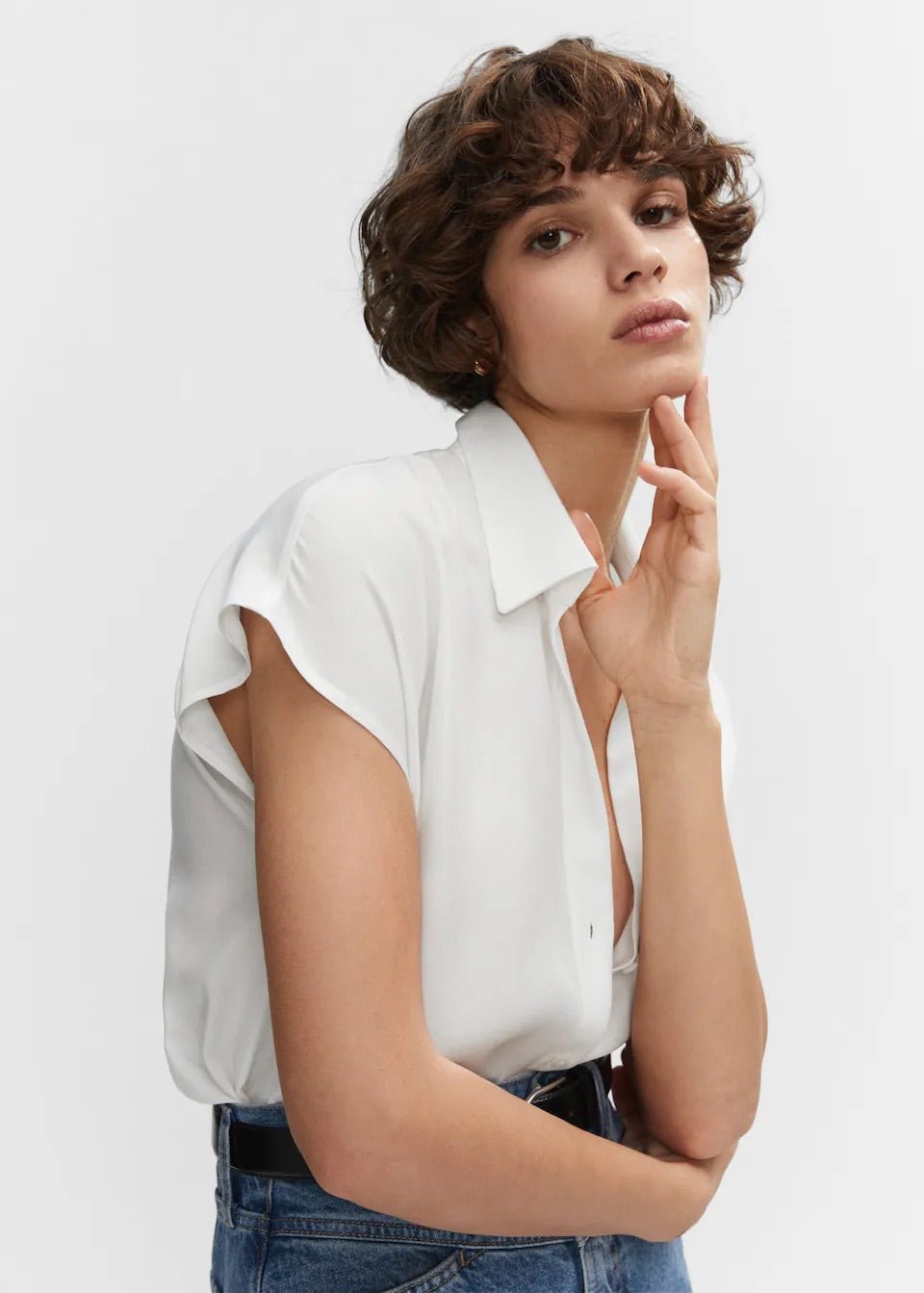 Sleeveless lyocell shirt - Laurel Morgan