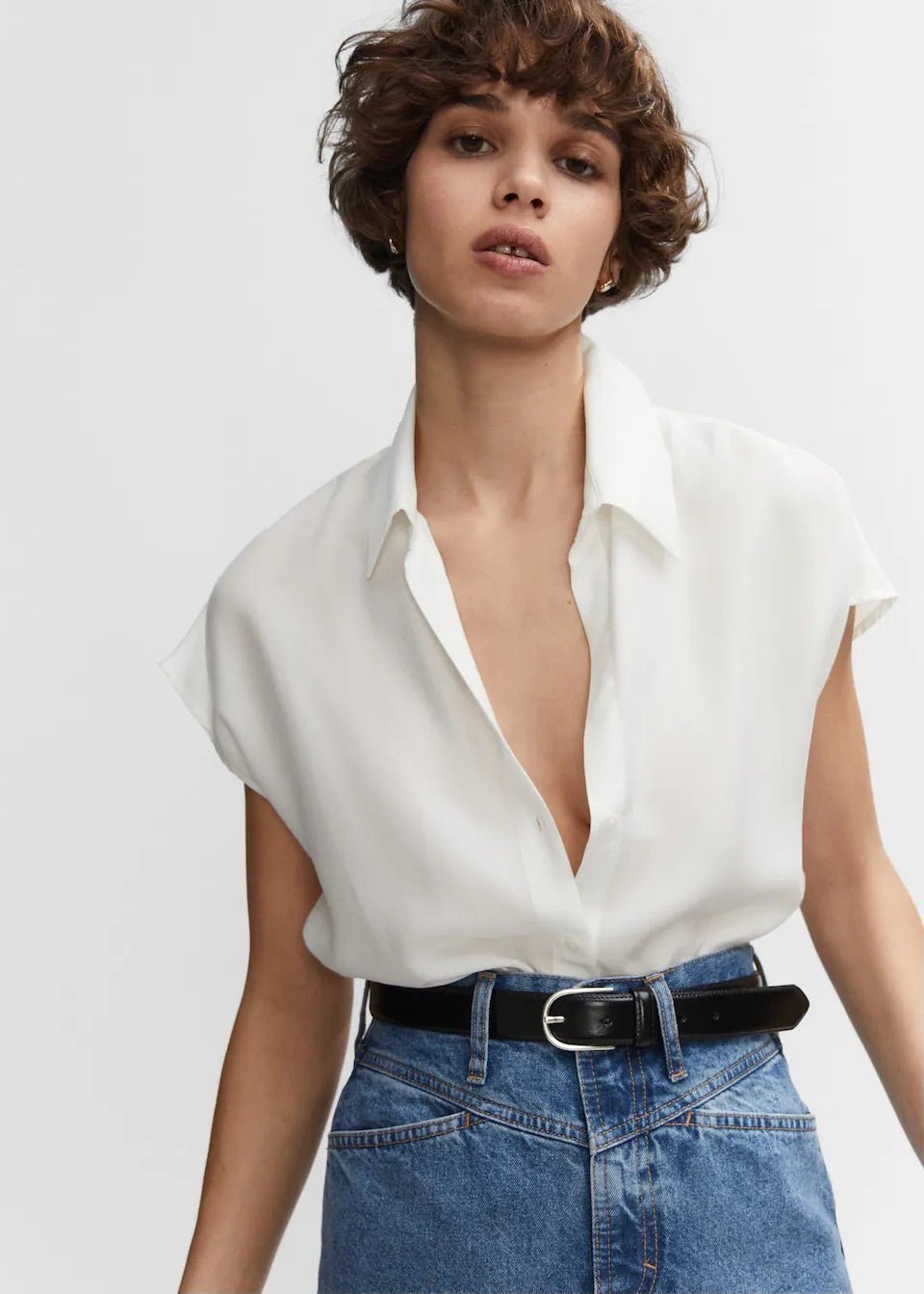 Sleeveless lyocell shirt - Laurel Morgan