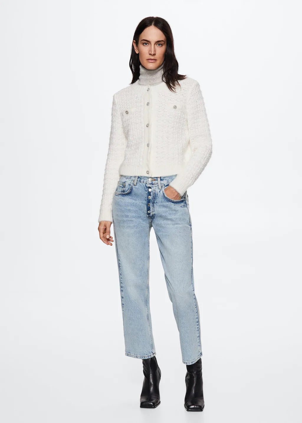 Straight-fit cropped jeans - Laurel Morgan