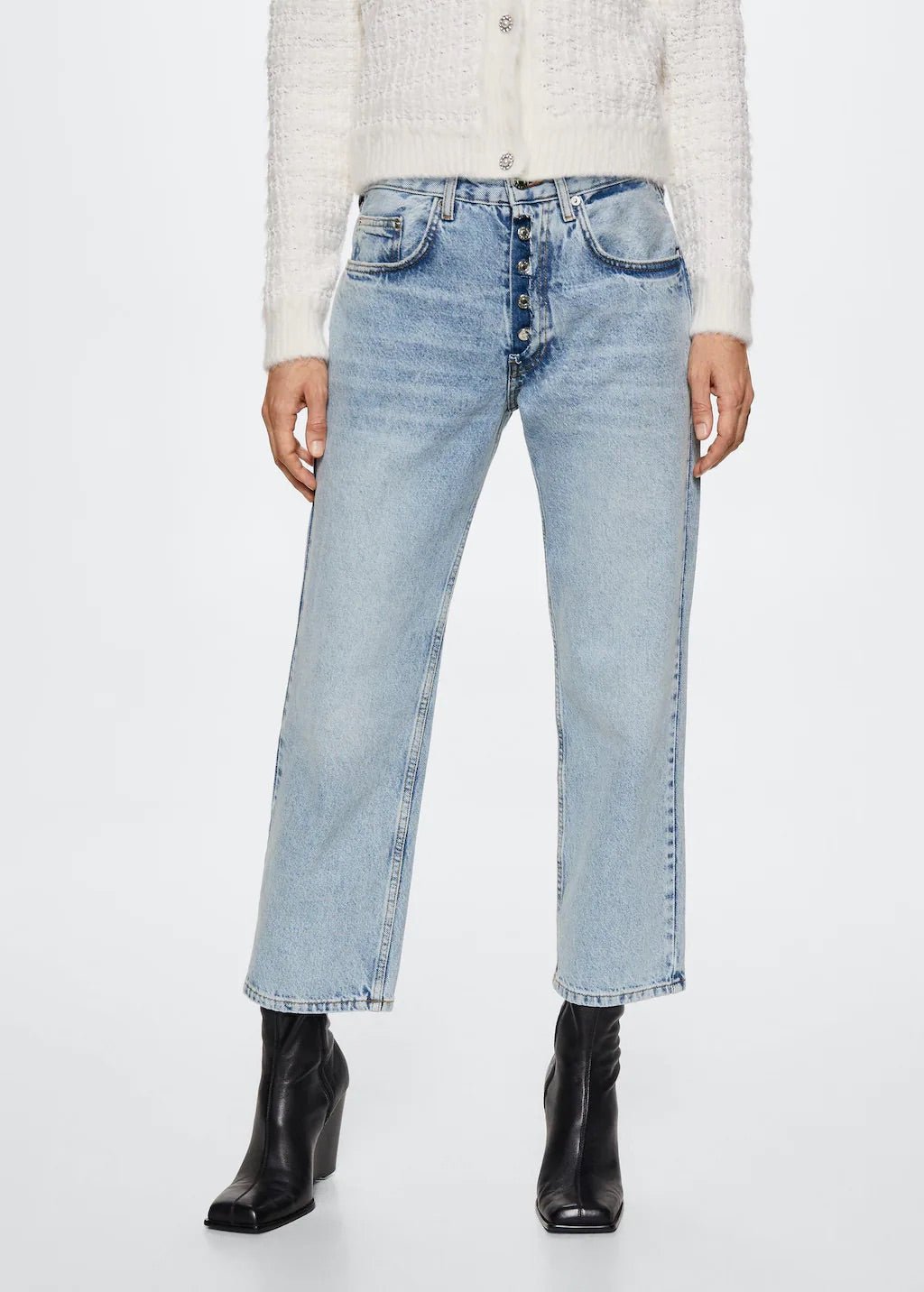 Straight-fit cropped jeans - Laurel Morgan