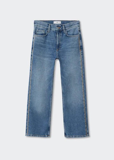 Straight-fit jeans with studs - Laurel Morgan