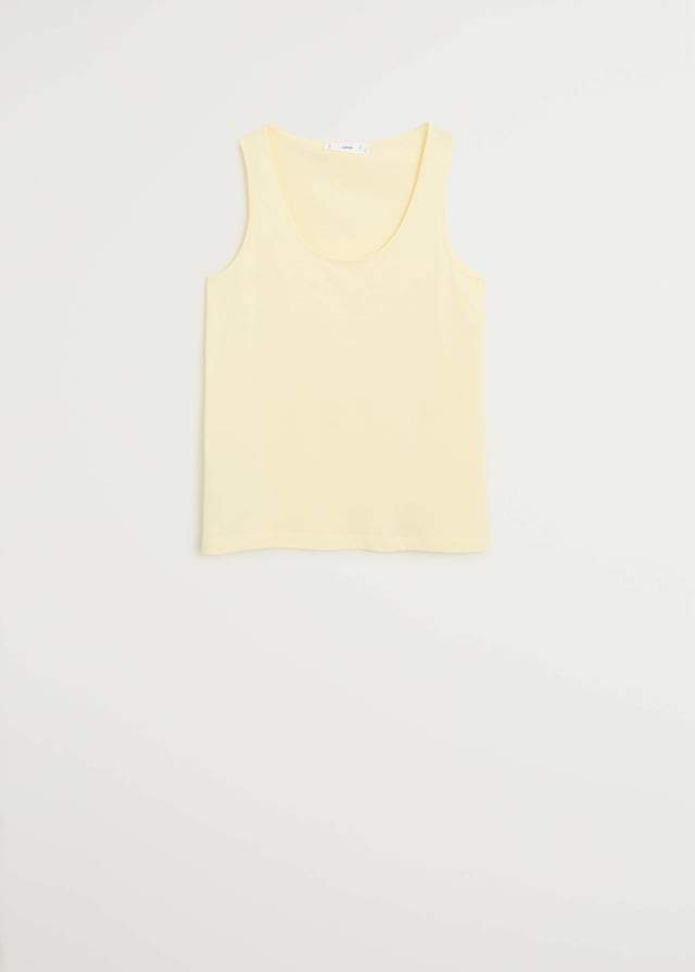 Strap cotton T-shirt - Laurel Morgan