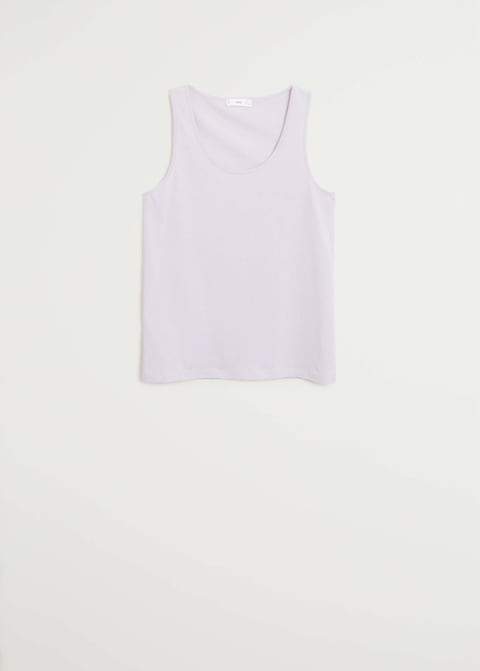 Strap cotton T-shirt - Laurel Morgan