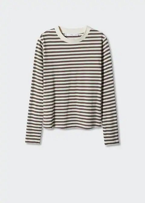 Striped 100% cotton t-shirt - Laurel Morgan