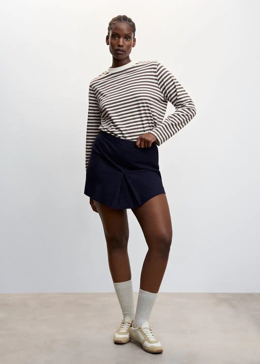 Striped 100% cotton t-shirt - Laurel Morgan