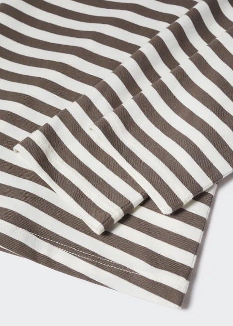 Striped 100% cotton t-shirt - Laurel Morgan