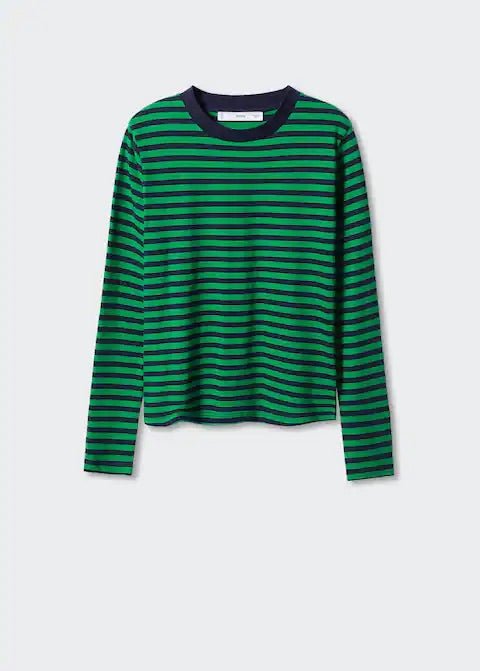 Striped 100% cotton t-shirt - Laurel Morgan