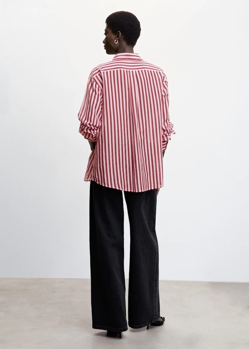 Striped cotton oversized shirt - Laurel Morgan