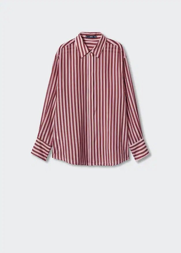 Striped cotton oversized shirt - Laurel Morgan