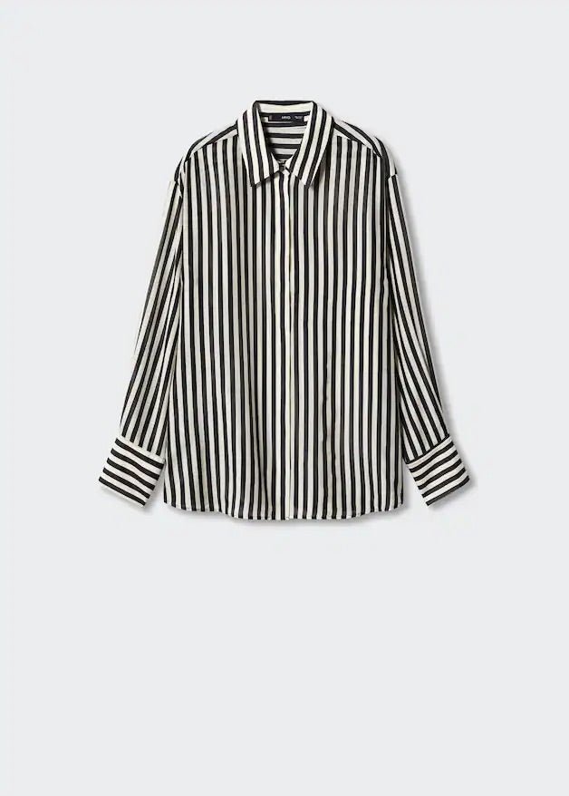 Striped cotton oversized shirt - Laurel Morgan