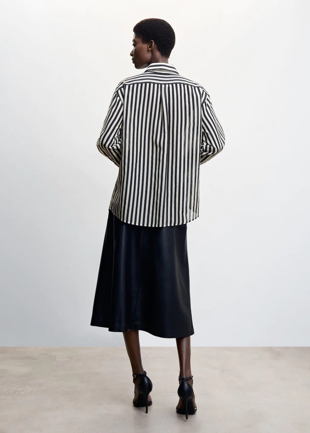 Striped cotton oversized shirt - Laurel Morgan