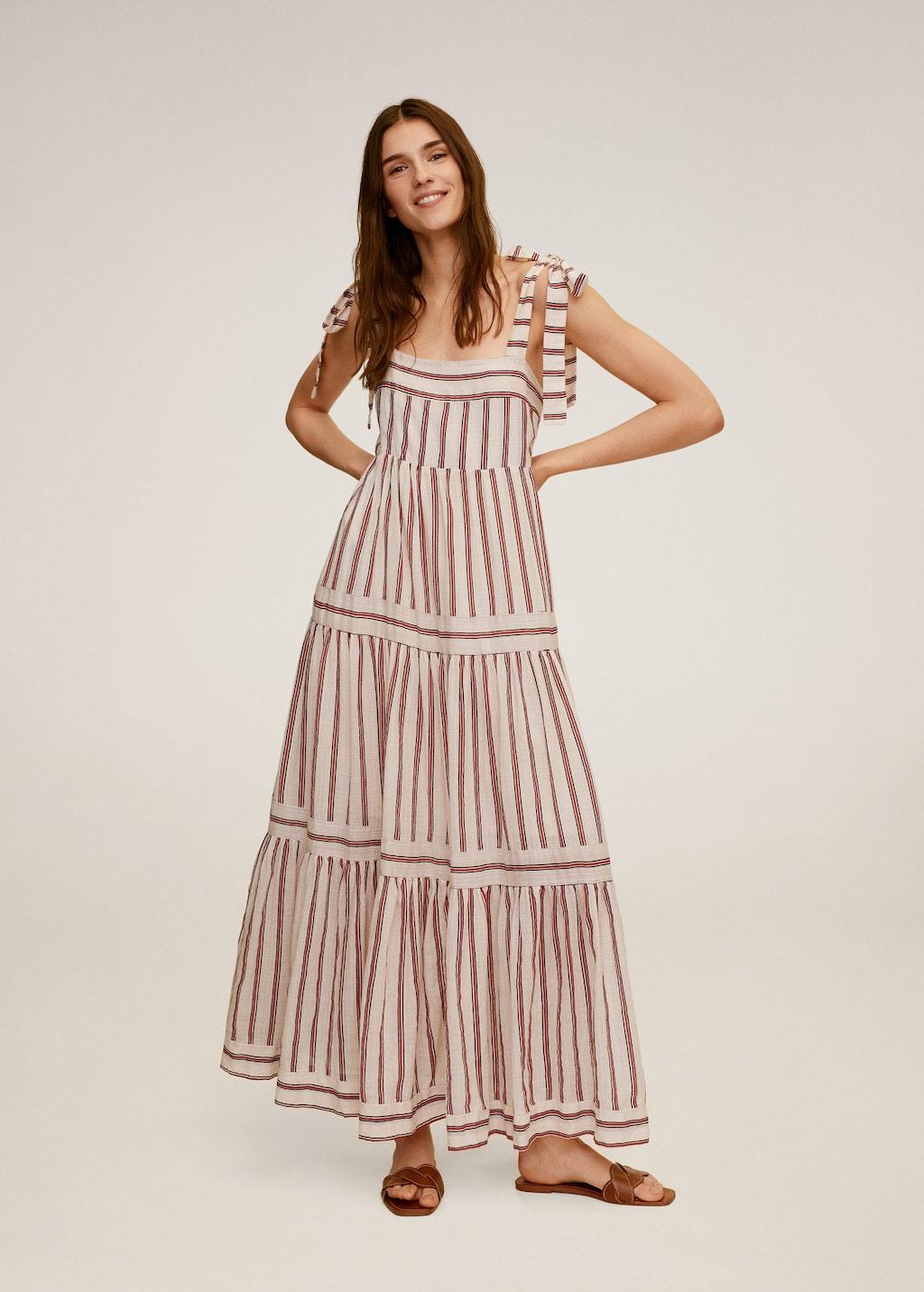 Striped long dress - Laurel Morgan