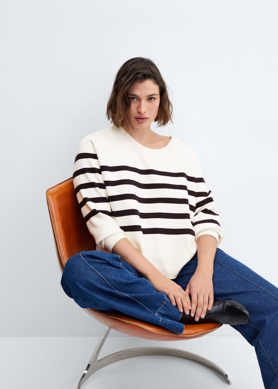 Sweater with shoulder buttons - Laurel Morgan