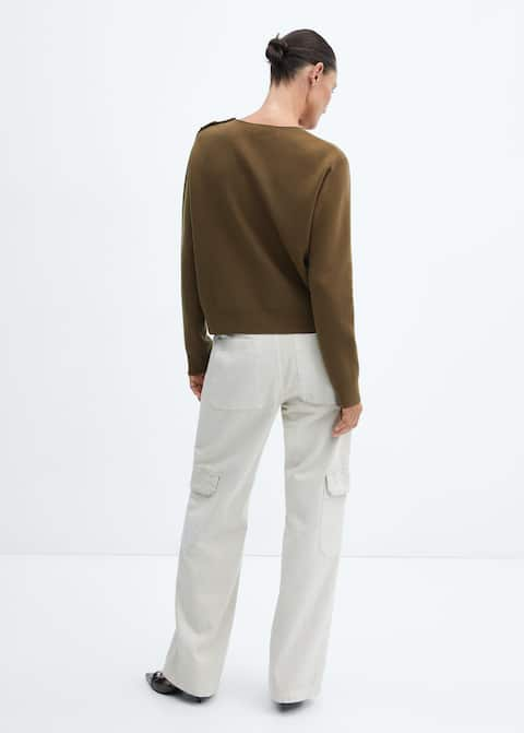 Sweater with shoulder buttons - Laurel Morgan