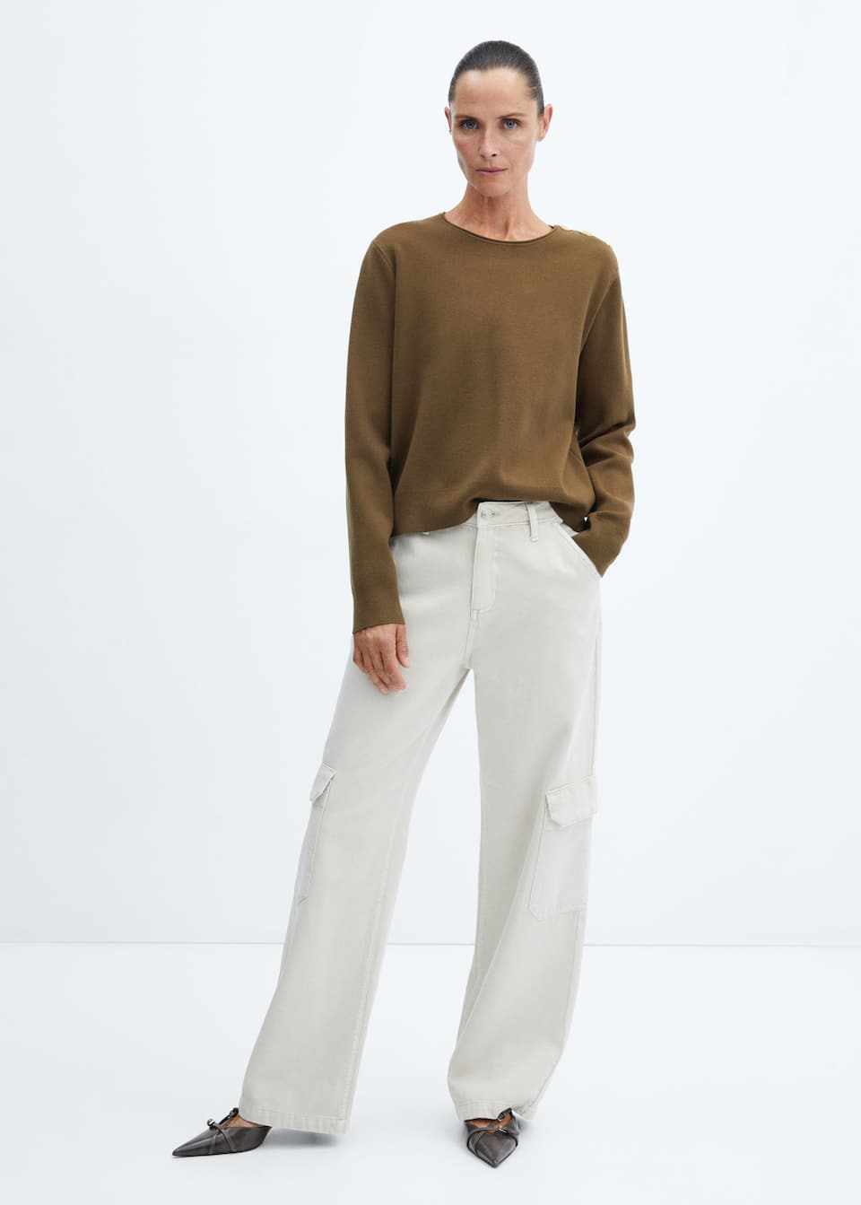 Sweater with shoulder buttons - Laurel Morgan