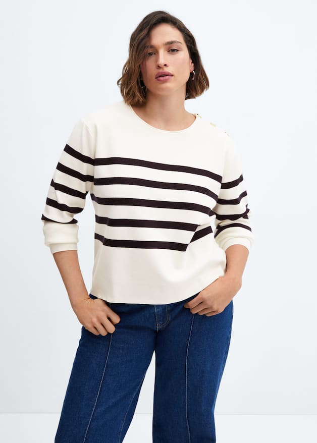 Sweater with shoulder buttons - Laurel Morgan