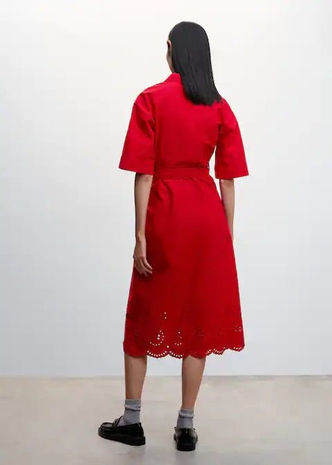 Swiss embroidered shirt dress - Laurel Morgan