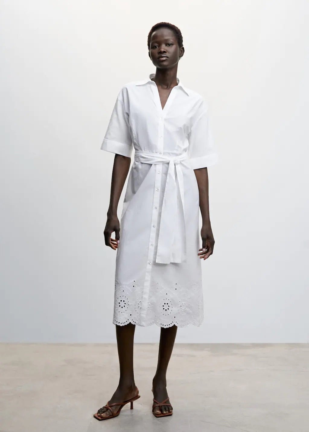 Swiss embroidered shirt dress - Laurel Morgan