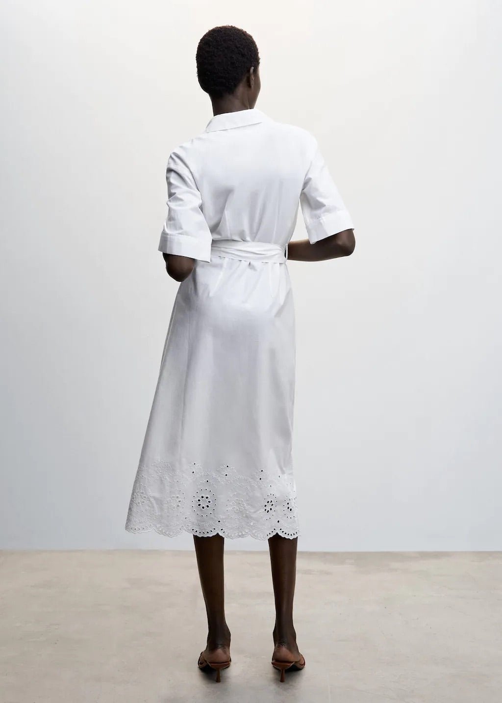 Swiss embroidered shirt dress - Laurel Morgan