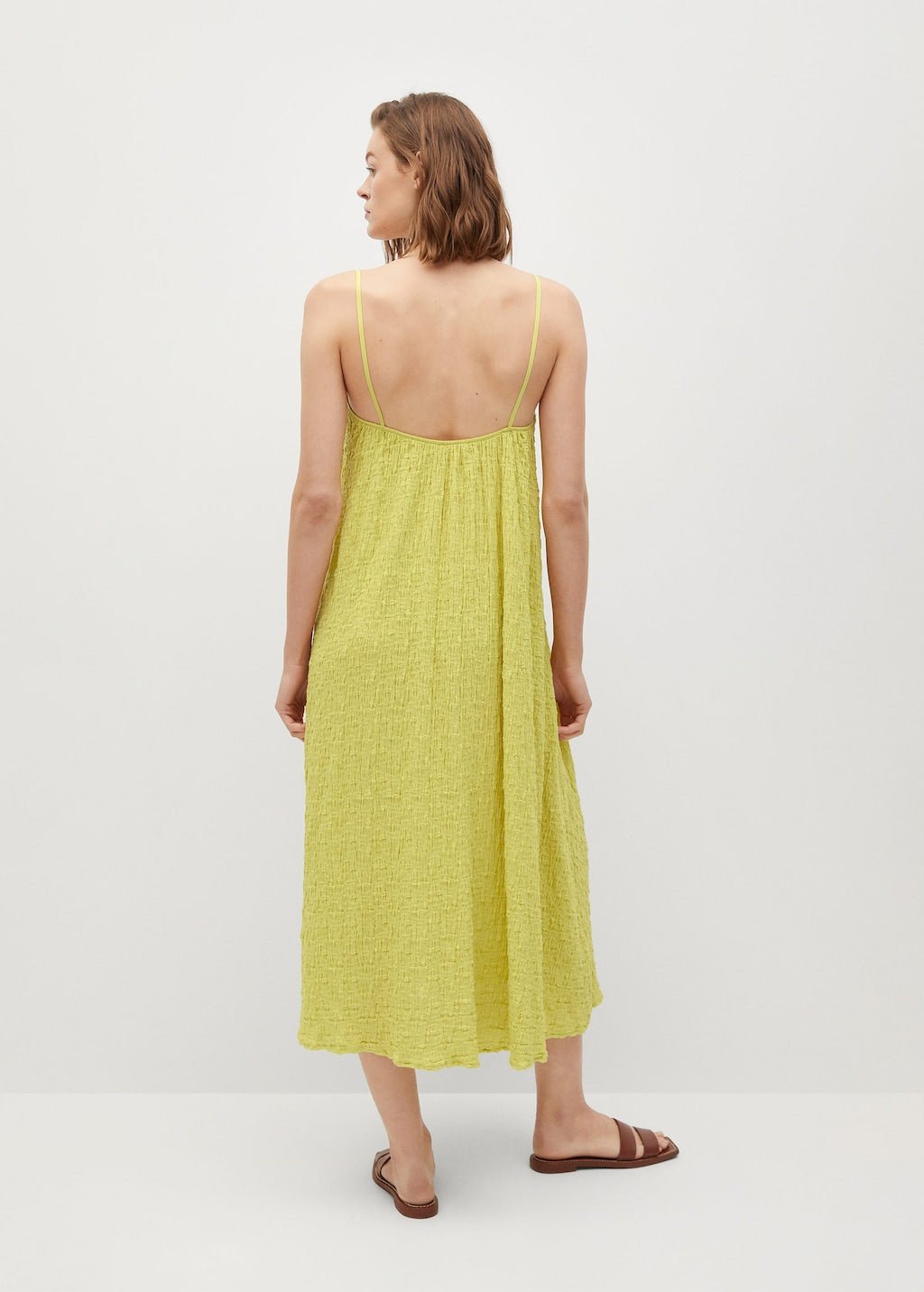 Textured cotton-blend dress - Laurel Morgan