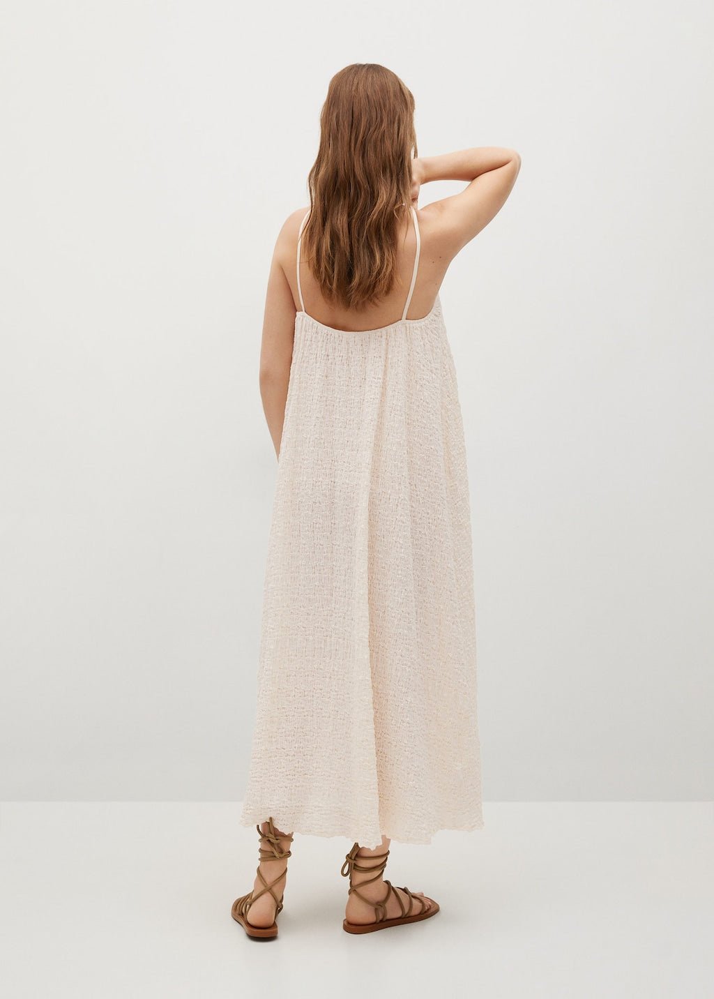 Textured cotton-blend dress - Laurel Morgan